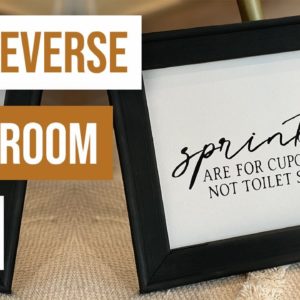 👍 DIY Reverse Bathroom Sign