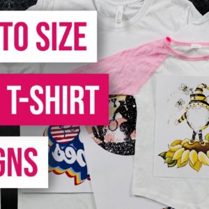 👕How To Size Your T-shirt Designs