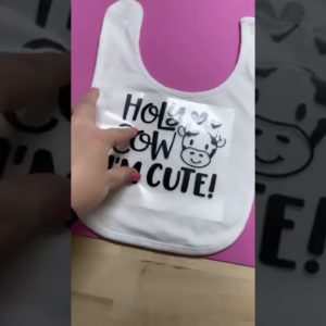 👶 Beginner Cricut Project With HTV | HTV on Baby Clothes