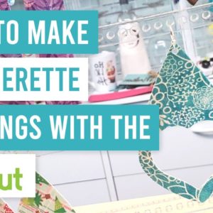 💎 How to Create Leatherette Earrings with Cricut