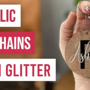 🔑 Acrylic Keychains With Glitter