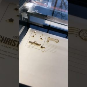 🔥 Glowforge Christmas Postcard