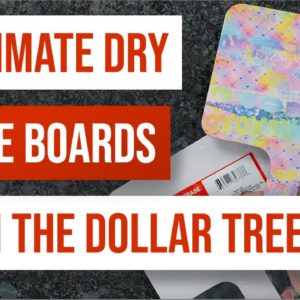 🔥 Sublimate Dry Erase Boards From the Dollar Tree