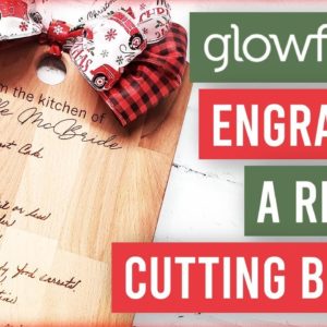 🔥Glowforge Projects - Recipe Engraved Cutting Board