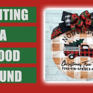 🤔 Want To Know How to Paint a Buffalo Plaid Wood Round ?