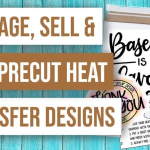 🤔How to Package Sell and Ship Precut Heat Transfer Designs