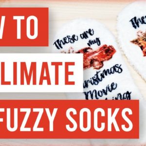 🧦 How to Sublimate on Fuzzy Socks