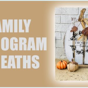 🎃 Family Monogram Wreaths For Fall | DIY Halloween Wreath Tutorial