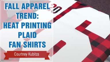 Fall Apparel Trend: Heat Printing Plaid Fan Shirts