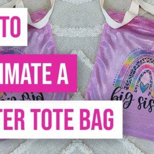 ❤️ How To Sublimate a Glitter Tote Bag With The Cricut Easy Press