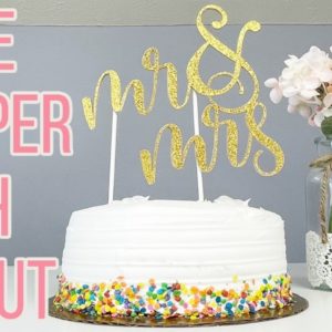 DIY Chipboard Wedding Cake Topper with Cricut Maker Tutorial | How to Use Cricut Knife Blade