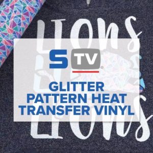 Glitter Pattern Heat Transfer Vinyl