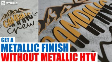 The Key to a Metallic Finish WITHOUT Metallic HTV | Fashion-FILM® Electric