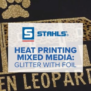 Heat Printing Mixed Media: Glitter with Foil