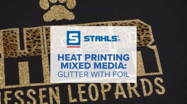 Heat Printing Mixed Media: Glitter with Foil