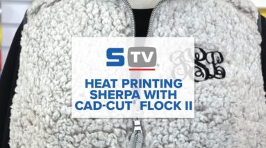 Heat Printing Sherpa with Flock HTV & Heat Press