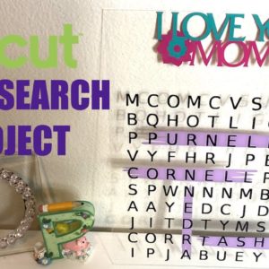 CRICUT WORD SEARCH MOTHER'S DAY PROJECT | DIY | Wordsearch PUZZLE CRAFT STEP BY STEP INSTRUCTIONS