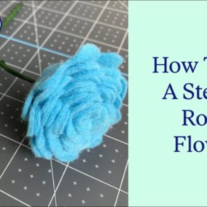 How to Add a Stem to Rolled Flowers