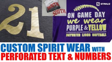 How to Add HTV Text & Numbers to School Spirit Wear