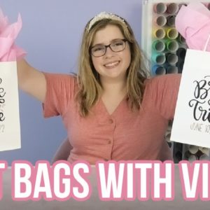 How to Apply Vinyl and Decorate a Gift Bag with Cricut