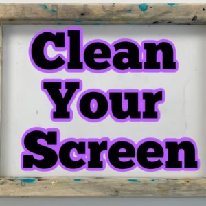 How to Clean Speedball Ink Off Screen Printing Screen