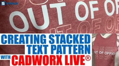 How to Create a Stacked Text Pattern on T-Shirts with CadworxLIVE