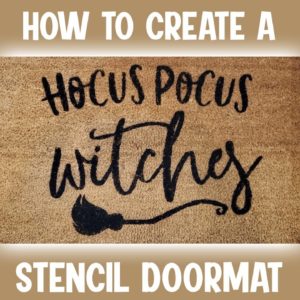 How to Create a Stencil Doormat with Silhouette