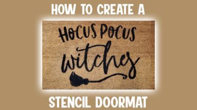 How to Create a Stencil Doormat with Silhouette