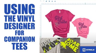 How to Create Companion T-Shirt Designs with Our FREE Vinyl Designer