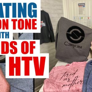 How to Create Tone on Tone Apparel with Different HTV | Going Tonal