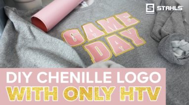 How to Create Your Own DIY Chenille Like Logos with HTV