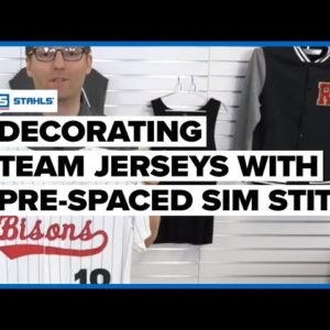 How to Decorate Team Jerseys with Heat Press Pre-Spaced Sim Stitch