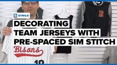 How to Decorate Team Jerseys with Heat Press Pre-Spaced Sim Stitch