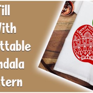 How to Fill with a Cuttable Mandala Pattern in Silhouette Studio