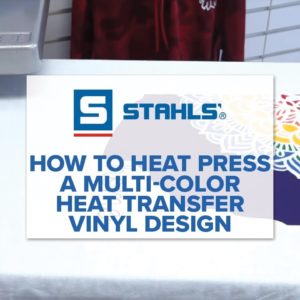 How to Heat Press A Multi-Color Heat Transfer Vinyl Design