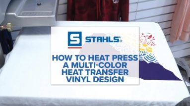 How to Heat Press A Multi-Color Heat Transfer Vinyl Design