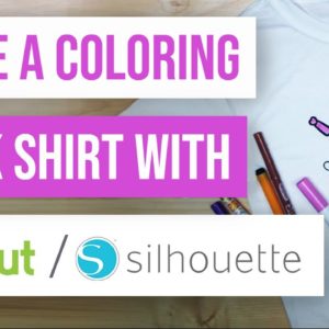 How to Make a Coloring Book Shirt with Cricut or Silhouette