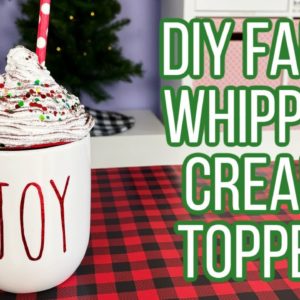 How to Make a DIY Mug Topper | DIY Faux Whipped Cream Topper