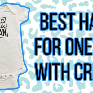 How To Make a DIY Onesie / Baby Bodysuit With Cricut and Easy Press