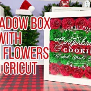 How to Make a Shadow Box with 3D Paper Flowers and Your Cricut