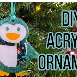 How to Make Acrylic Glitter Christmas Ornaments with UV Resin