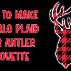 How to Make Buffalo Plaid Deer Antler Silhouette in Adobe Illustrator