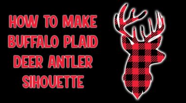 How to Make Buffalo Plaid Deer Antler Silhouette in Adobe Illustrator