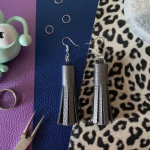 How to Make Faux Leather Tassel Earrings with Cricut