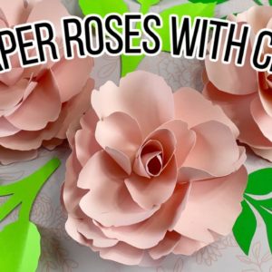 How to Make Small 3D Paper Roses (Paper Flowers) With Cricut