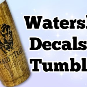 How to Make Waterslide Decals for Tumblers | Waterslide Paper