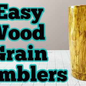 How to Make Wood Grain Tumbler with Alcohol Ink | DIY Epoxy Tumbler