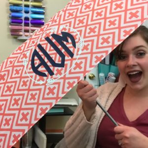 How to Put HTV on an Umbrella | Easy Spring Cricut Craft