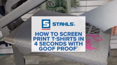 How to Screen Print T-Shirts in 4 Seconds with Goof Proof®