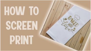 How to Screen Print with Silhouette or Cricut